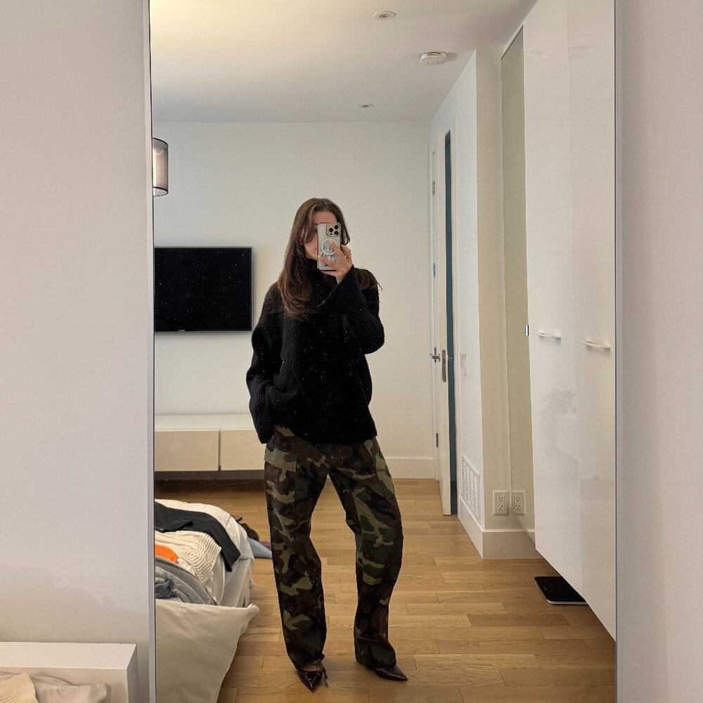 Camo Military Cargo Pants – Small Regular (27–31” Waist)